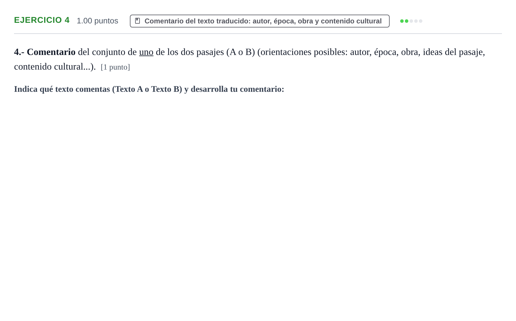 Enunciado: Problema 4 · Griego II PAU Navarra Ordinaria 2023