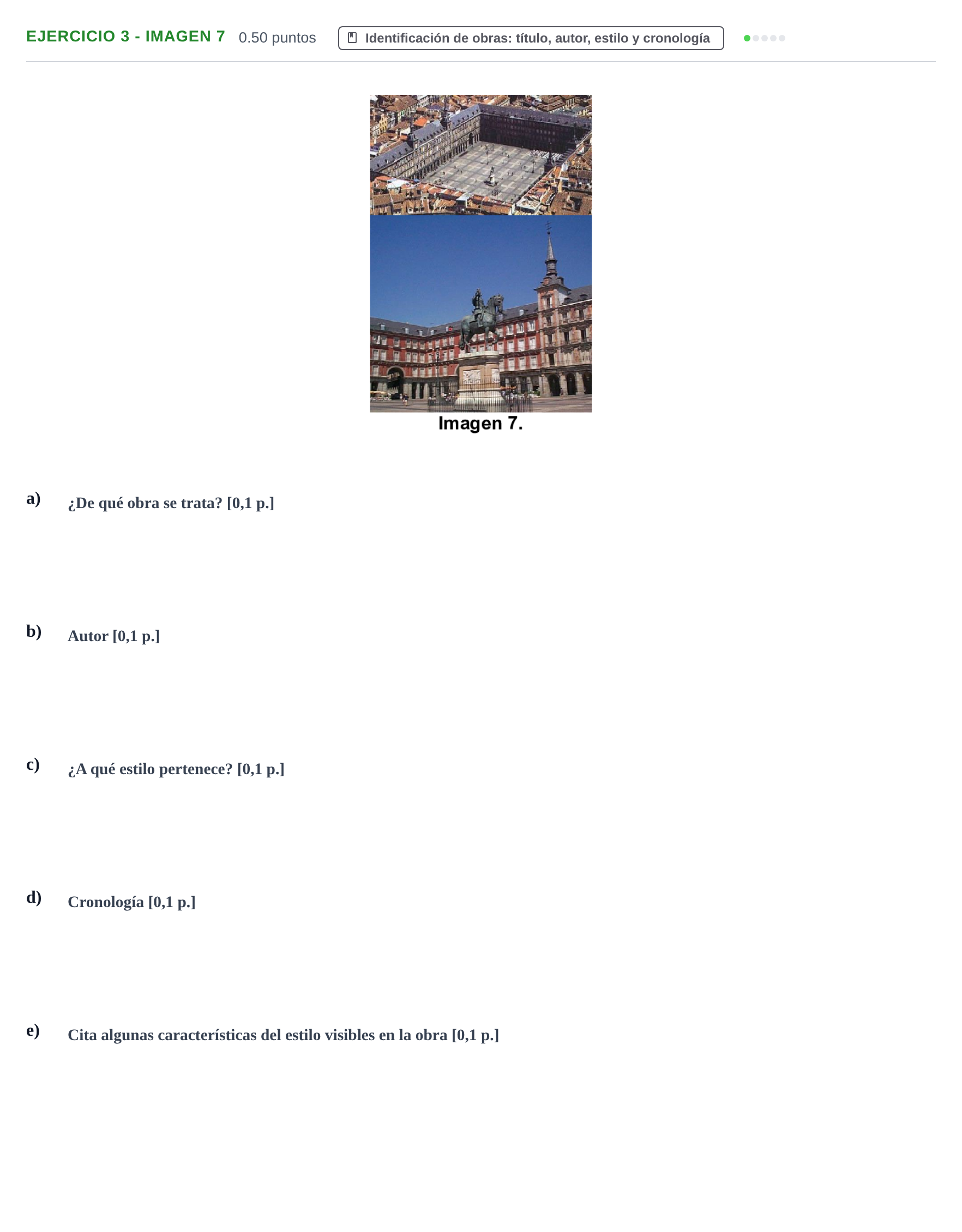 Enunciado: Ejercicio 3 - Imagen 7 · Historia del Arte PAU Navarra Ordinaria 2023