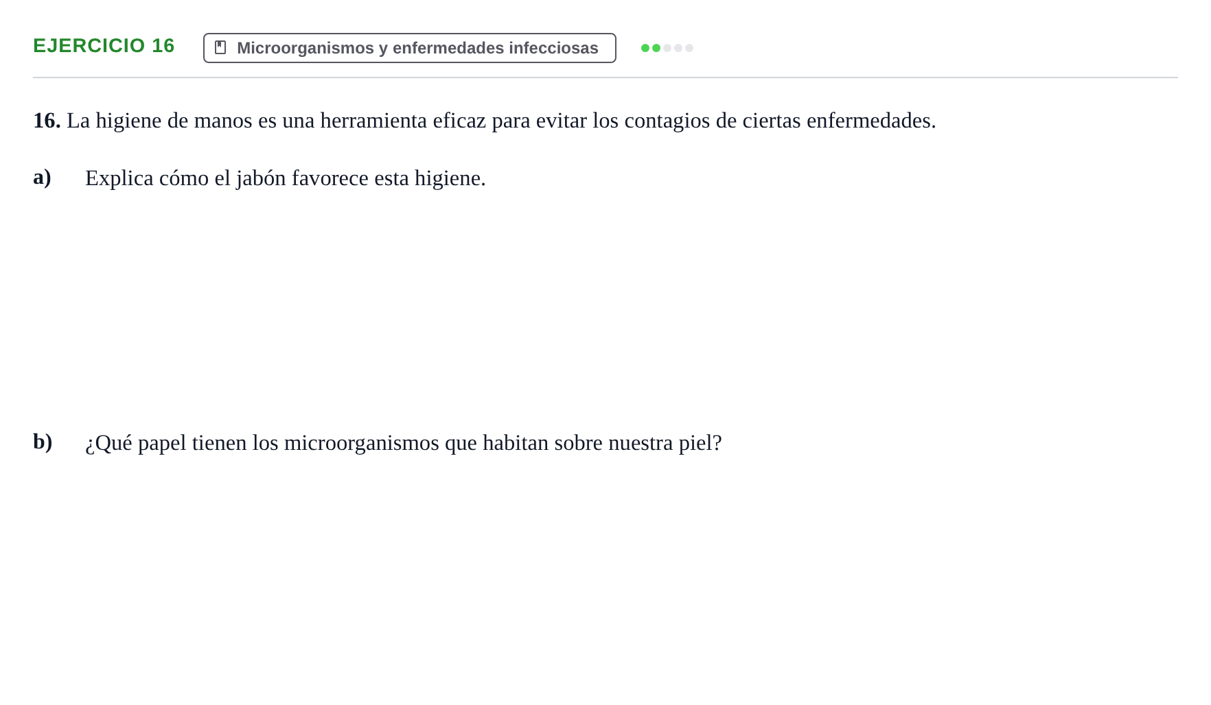 Enunciado: Problema 16 · Biología PAU Navarra Extraordinaria 2023