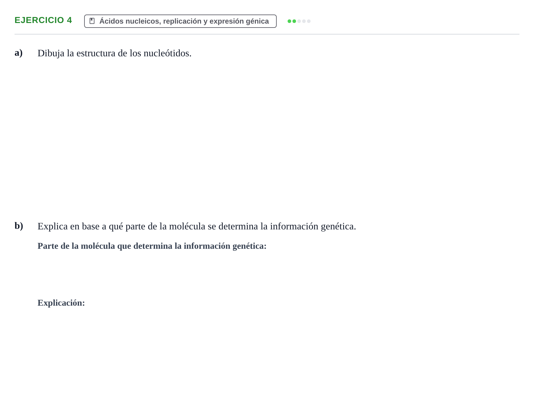 Enunciado: Problema 4 · Biología PAU Navarra Extraordinaria 2023