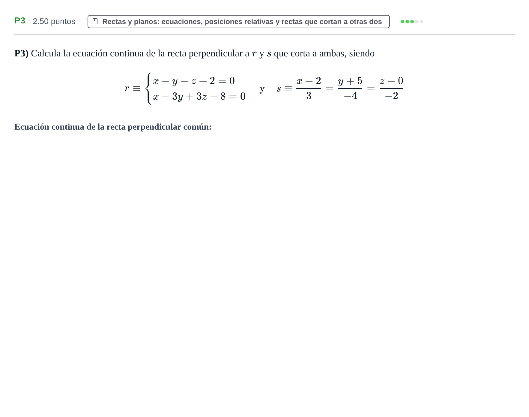 Enunciado: Ejercicio P3 · Matemáticas II PAU Navarra Ordinaria 2023