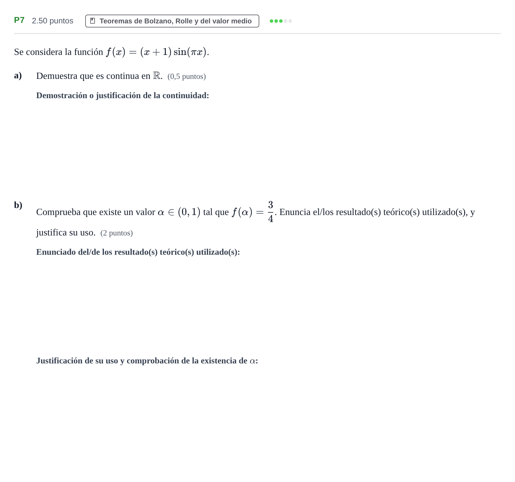 Enunciado: Ejercicio P7 · Matemáticas II PAU Navarra Ordinaria 2023