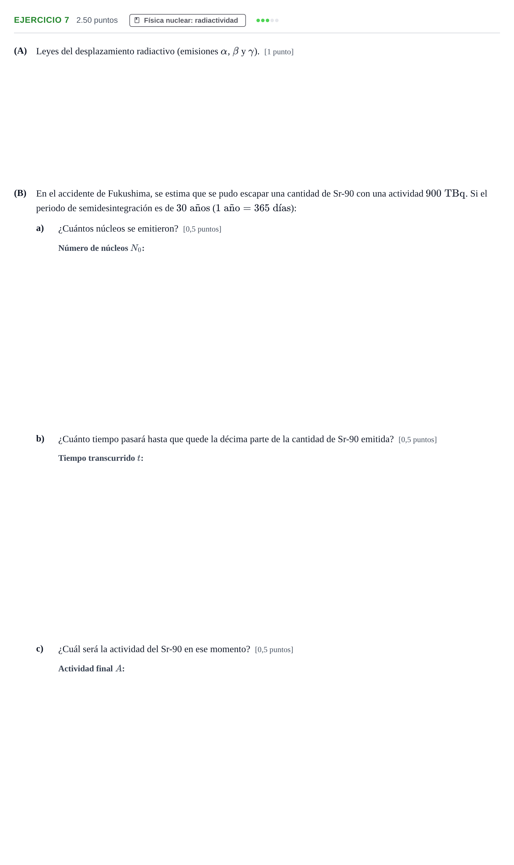 Enunciado: Problema 7 · Física PAU Navarra Extraordinaria 2023