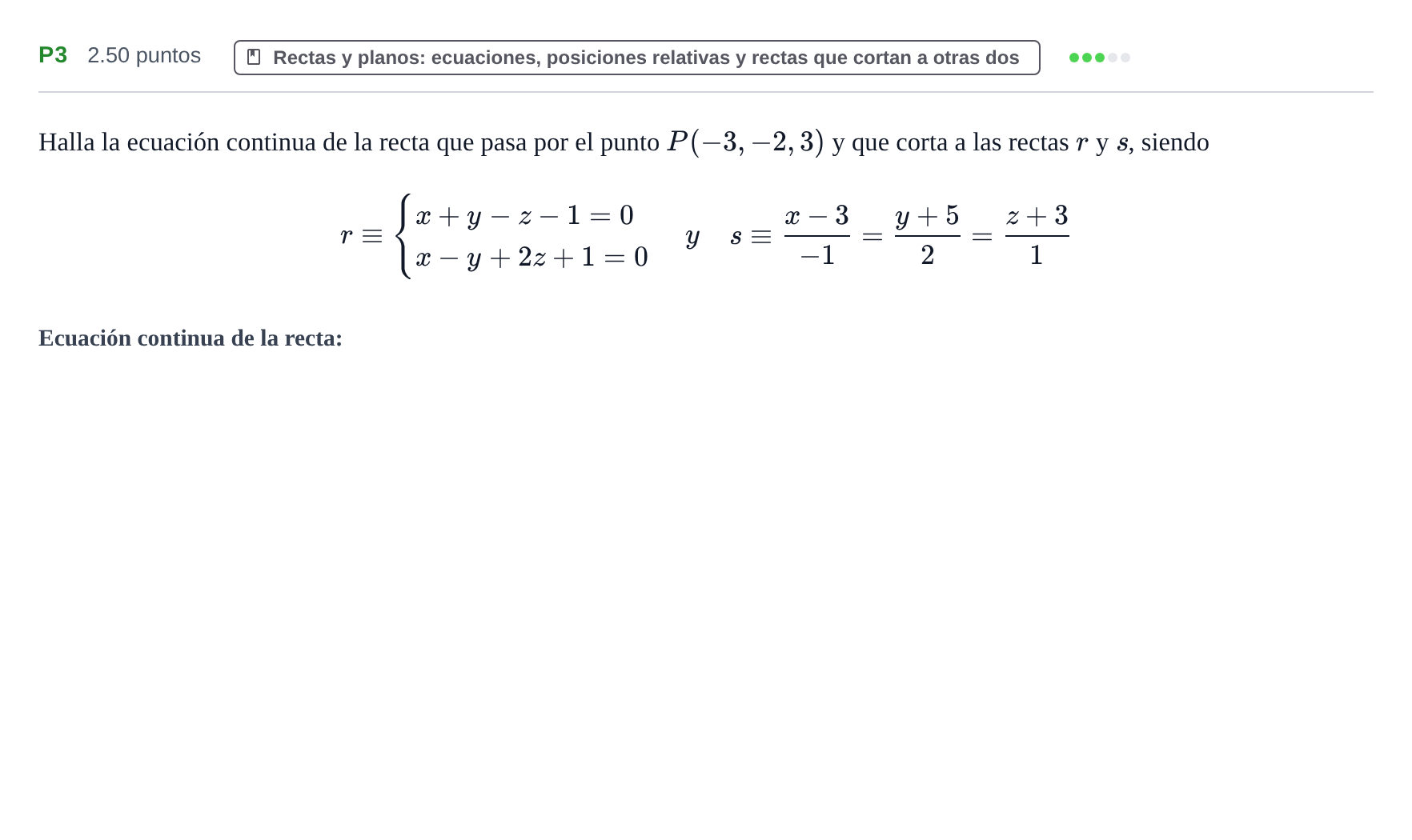 Enunciado: Ejercicio P3 · Matemáticas II PAU Navarra Extraordinaria 2023