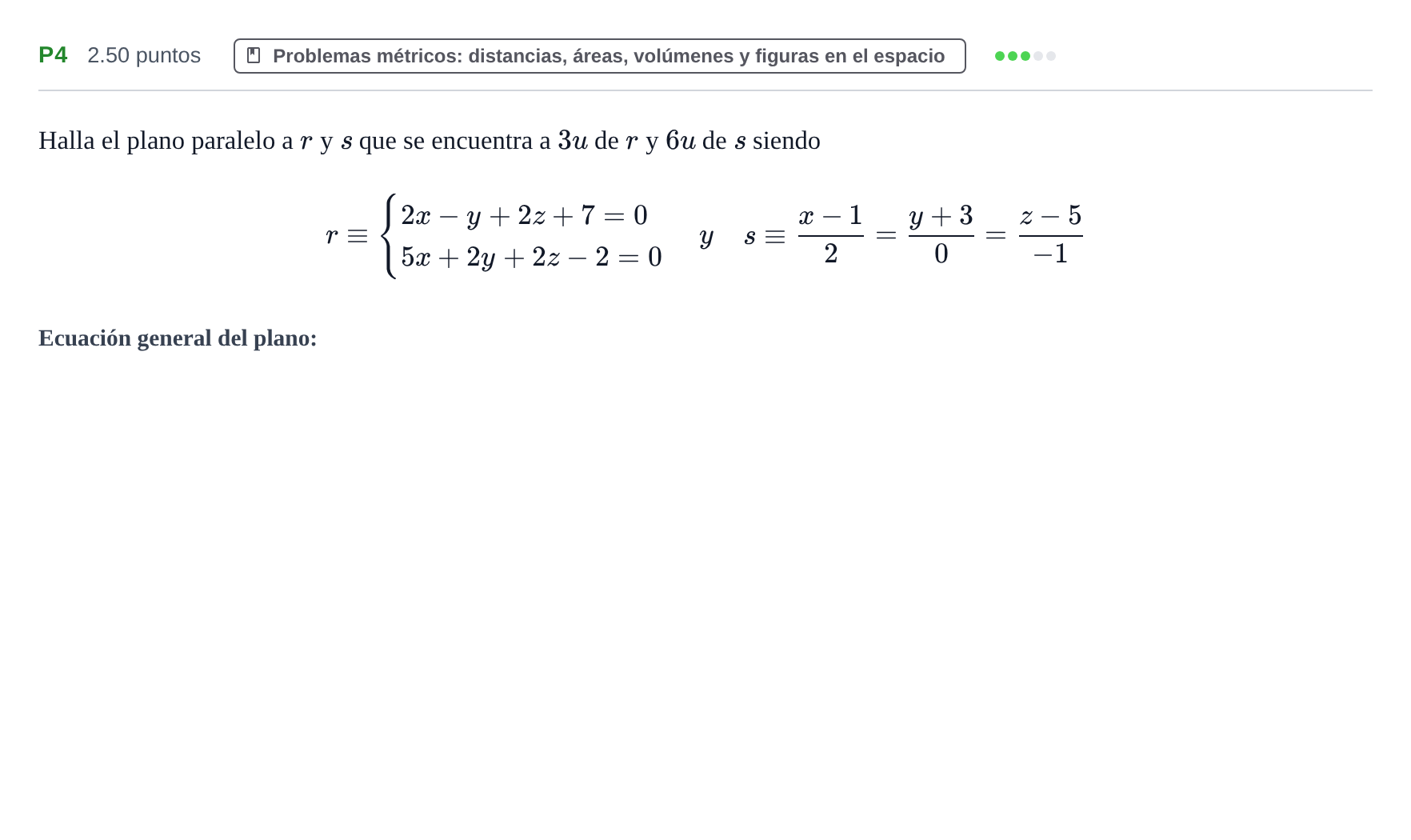 Enunciado: Ejercicio P4 · Matemáticas II PAU Navarra Extraordinaria 2023