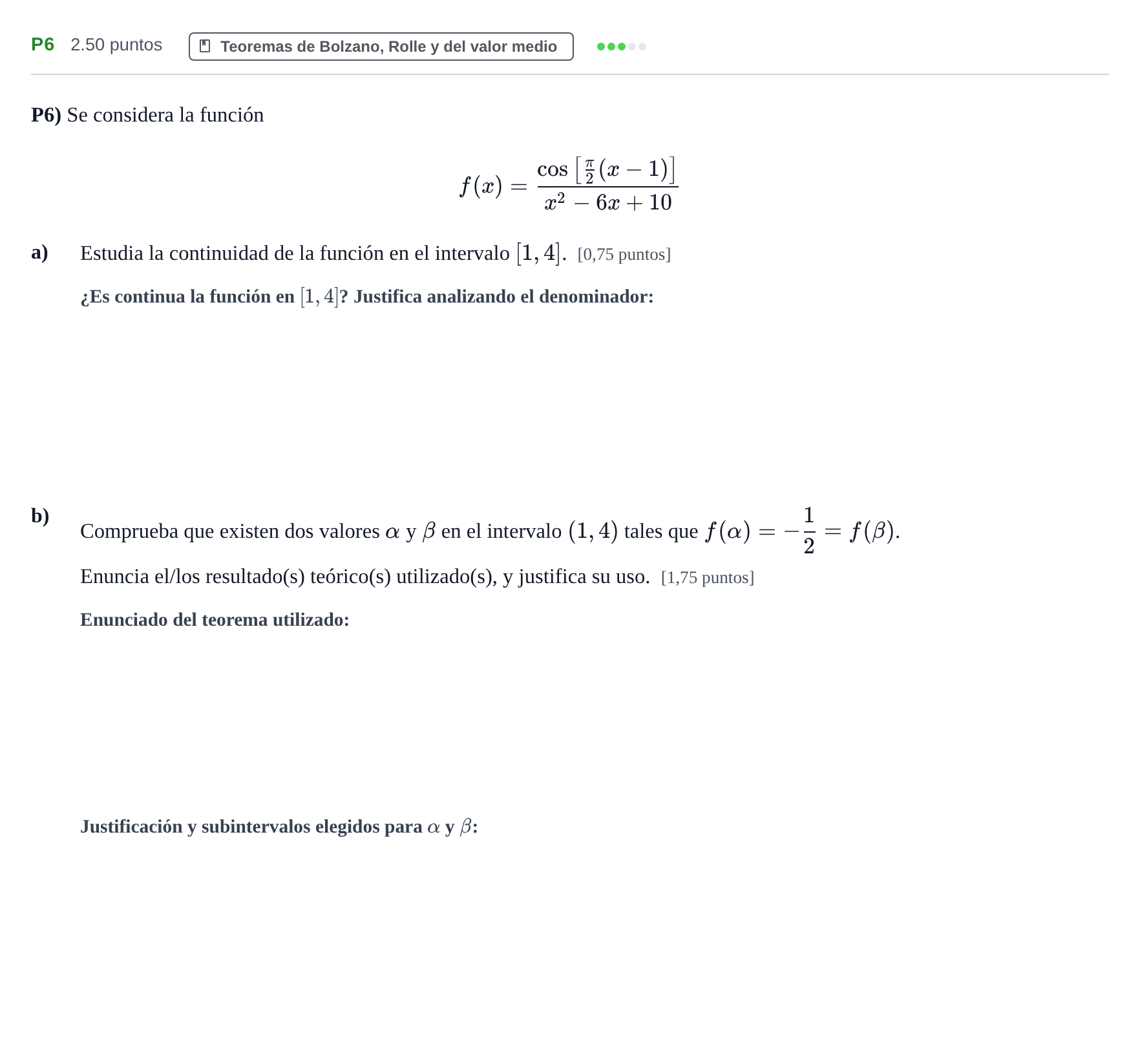 Enunciado: Ejercicio P6 · Matemáticas II PAU Navarra Extraordinaria 2023