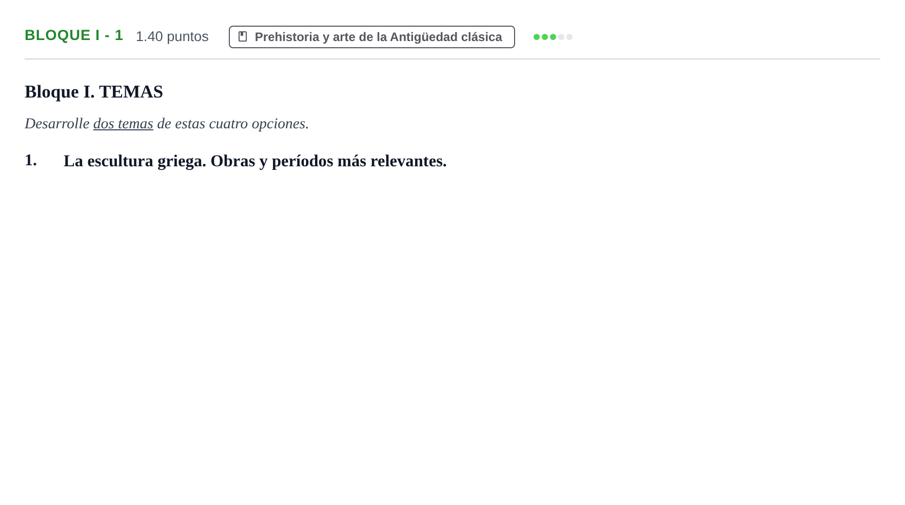 Enunciado: Bloque I - 1 · Fundamentos Artísticos PAU Murcia Ordinaria 2024