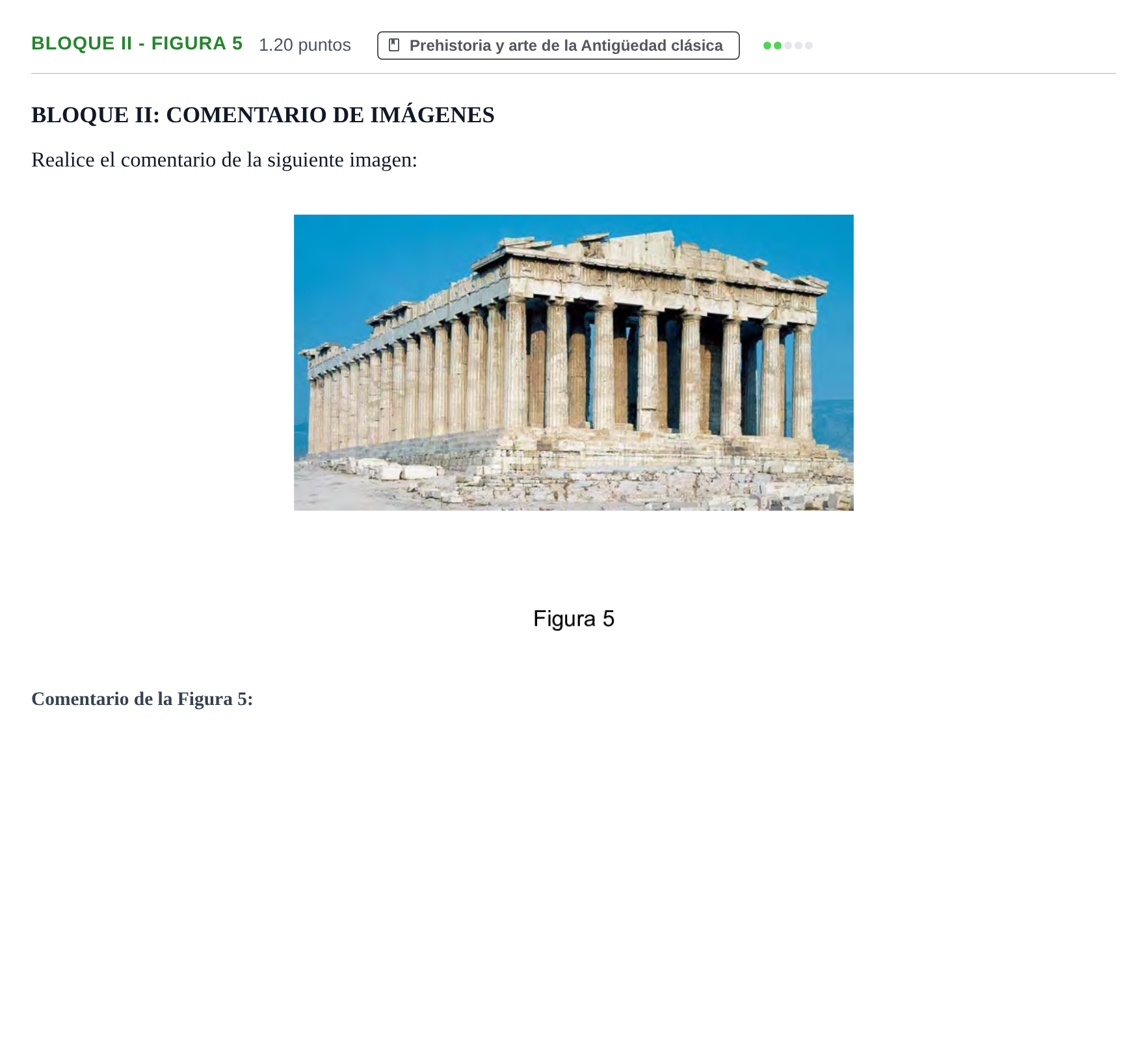 Enunciado: Bloque II - Figura 5 · Fundamentos Artísticos PAU Murcia Ordinaria 2024