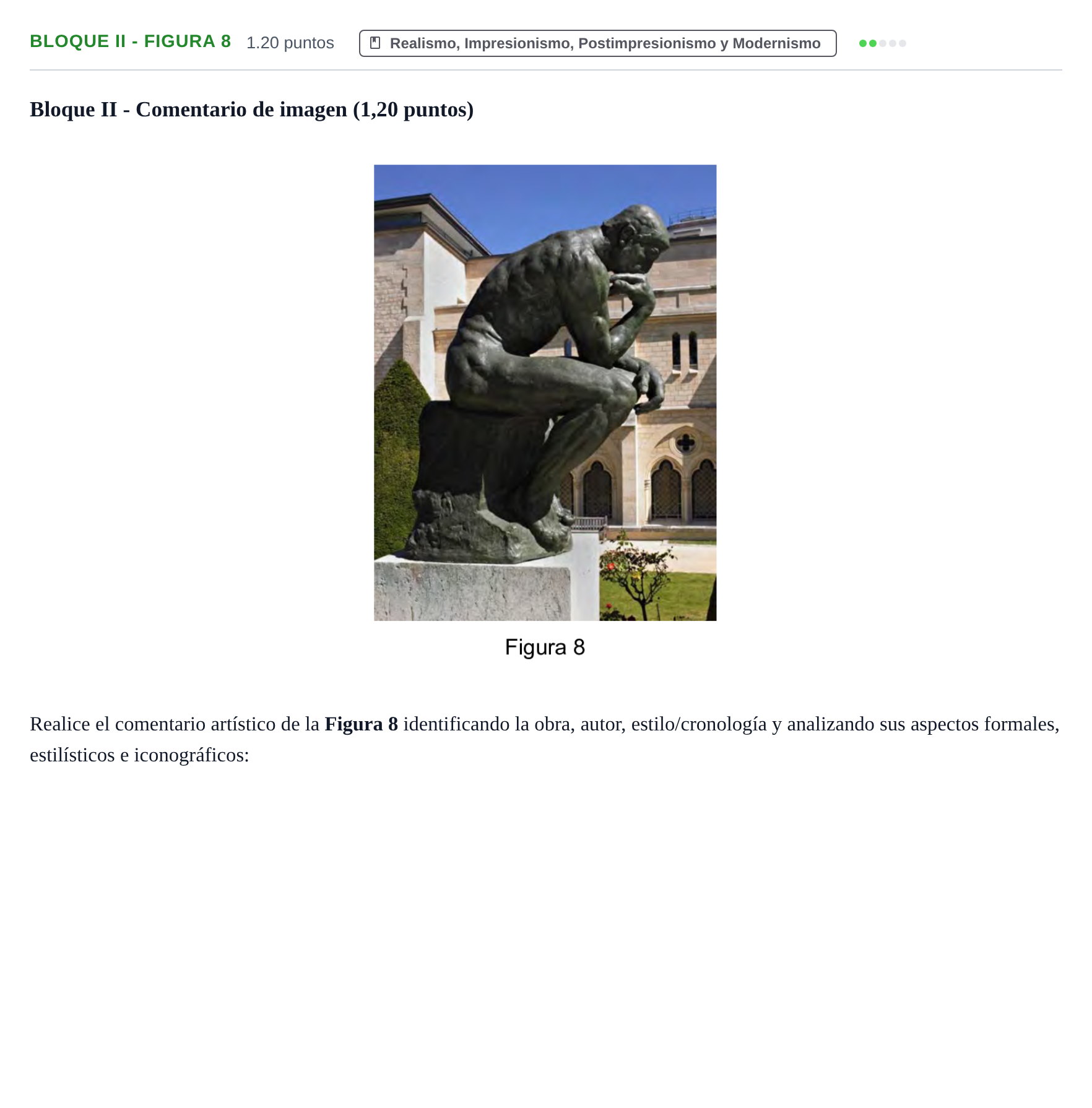 Enunciado: Bloque II - Figura 8 · Fundamentos Artísticos PAU Murcia Ordinaria 2024
