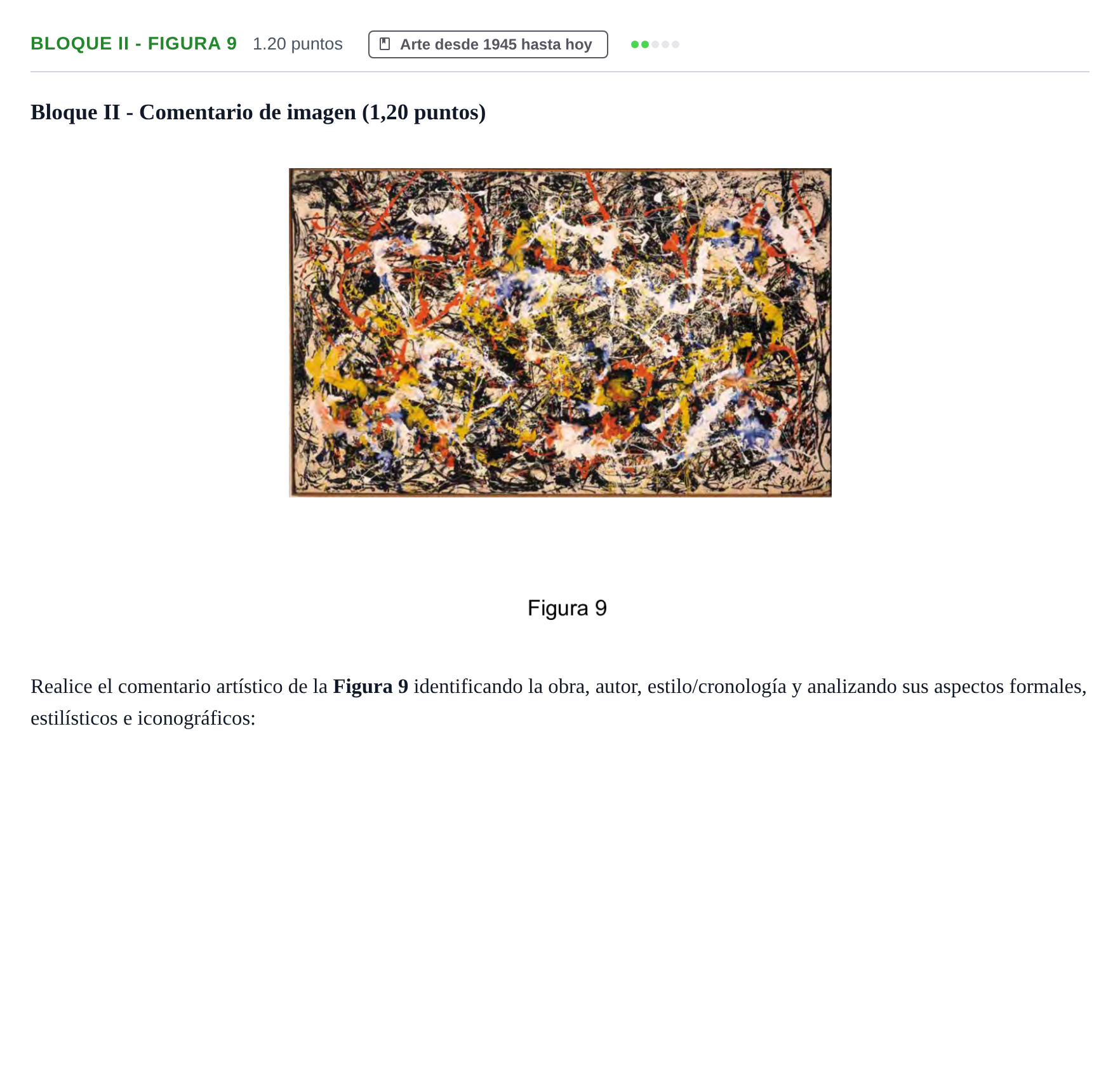 Enunciado: Bloque II - Figura 9 · Fundamentos Artísticos PAU Murcia Ordinaria 2024