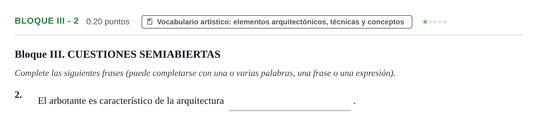Enunciado: Bloque III - 2 · Fundamentos Artísticos PAU Murcia Ordinaria 2024