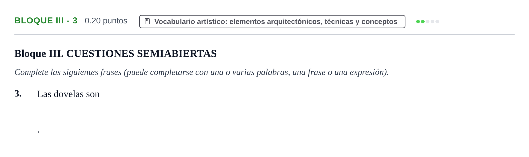 Enunciado: Bloque III - 3 · Fundamentos Artísticos PAU Murcia Ordinaria 2024