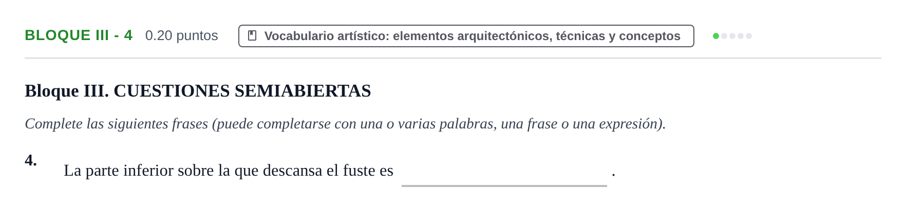 Enunciado: Bloque III - 4 · Fundamentos Artísticos PAU Murcia Ordinaria 2024