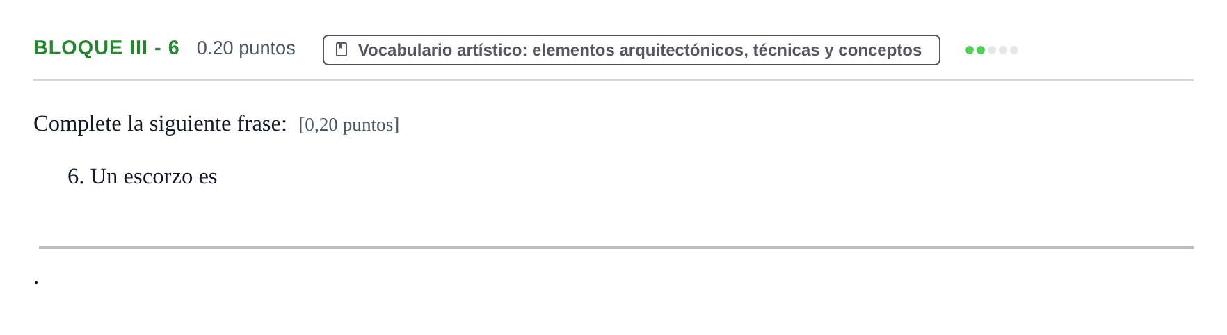 Enunciado: Bloque III - 6 · Fundamentos Artísticos PAU Murcia Ordinaria 2024