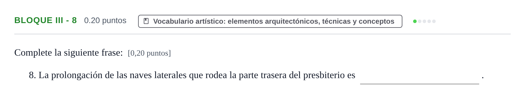 Enunciado: Bloque III - 8 · Fundamentos Artísticos PAU Murcia Ordinaria 2024