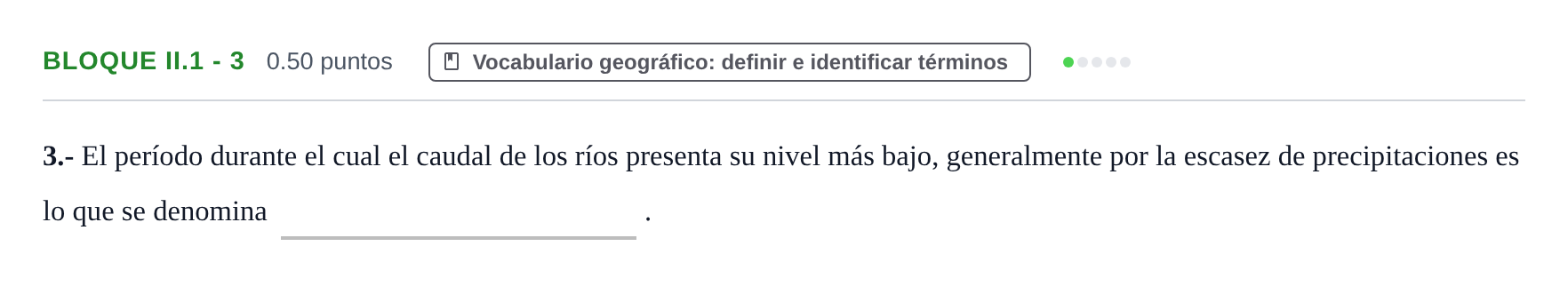 Enunciado: Bloque II.1 - 3 · Geografía PAU Murcia Ordinaria 2024