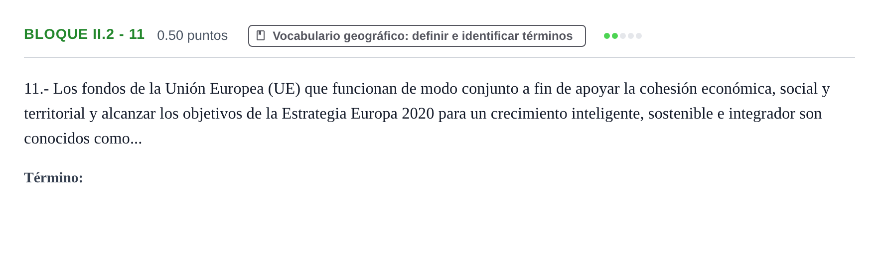 Enunciado: Bloque II.2 - 11 · Geografía PAU Murcia Ordinaria 2024