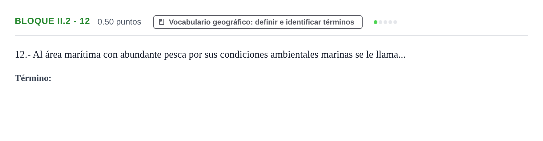 Enunciado: Bloque II.2 - 12 · Geografía PAU Murcia Ordinaria 2024