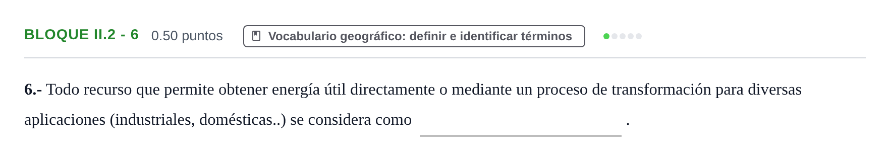 Enunciado: Bloque II.2 - 6 · Geografía PAU Murcia Ordinaria 2024