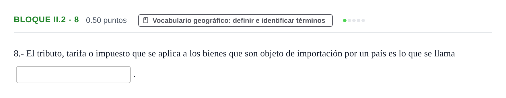 Enunciado: Bloque II.2 - 8 · Geografía PAU Murcia Ordinaria 2024