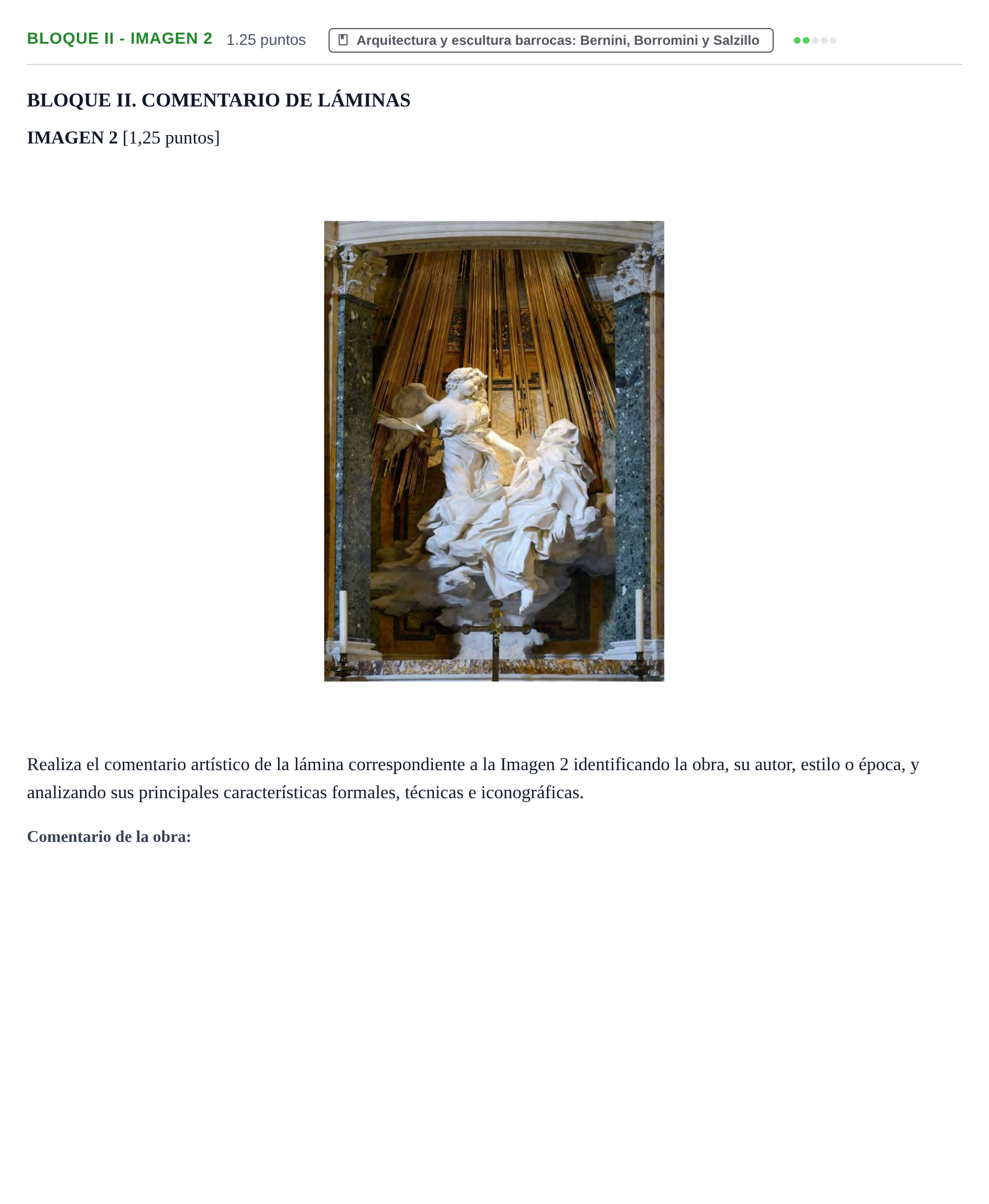 Enunciado: Bloque II - Imagen 2 · Historia del Arte PAU Murcia Ordinaria 2024