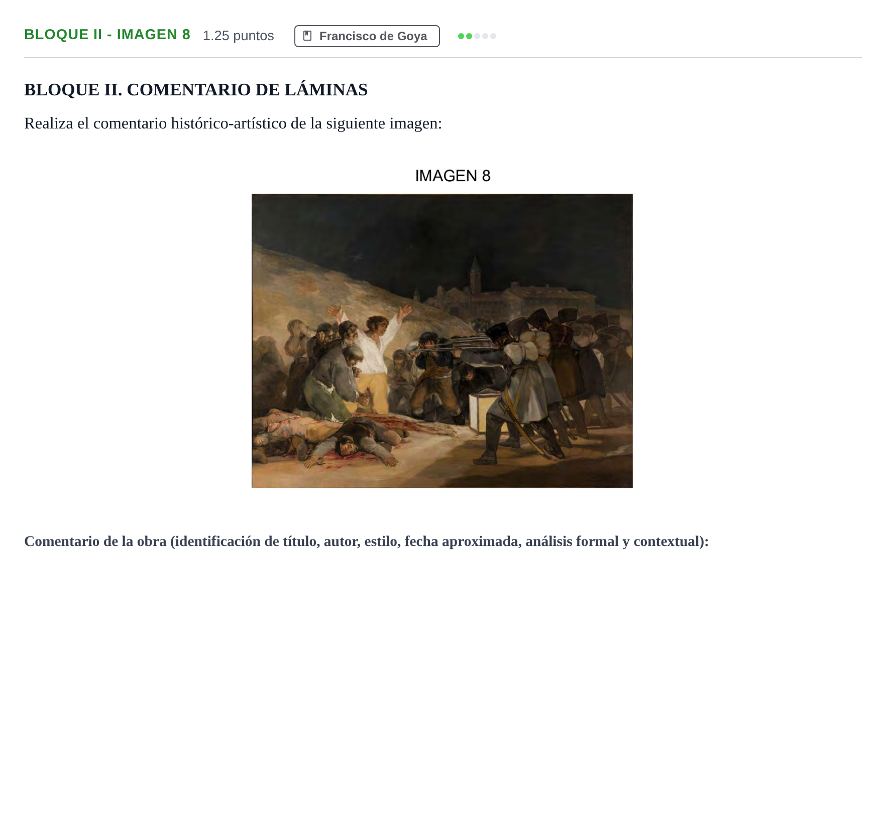 Enunciado: Bloque II - Imagen 8 · Historia del Arte PAU Murcia Ordinaria 2024