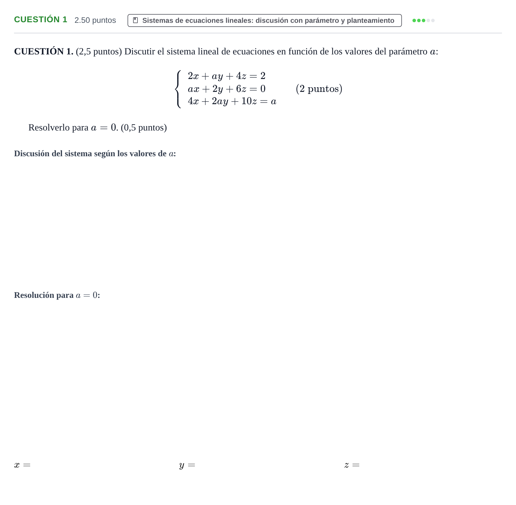 Enunciado: Cuestión 1 · Matemáticas aplicadas a las Ciencias Sociales II PAU Murcia Ordinaria 2024
