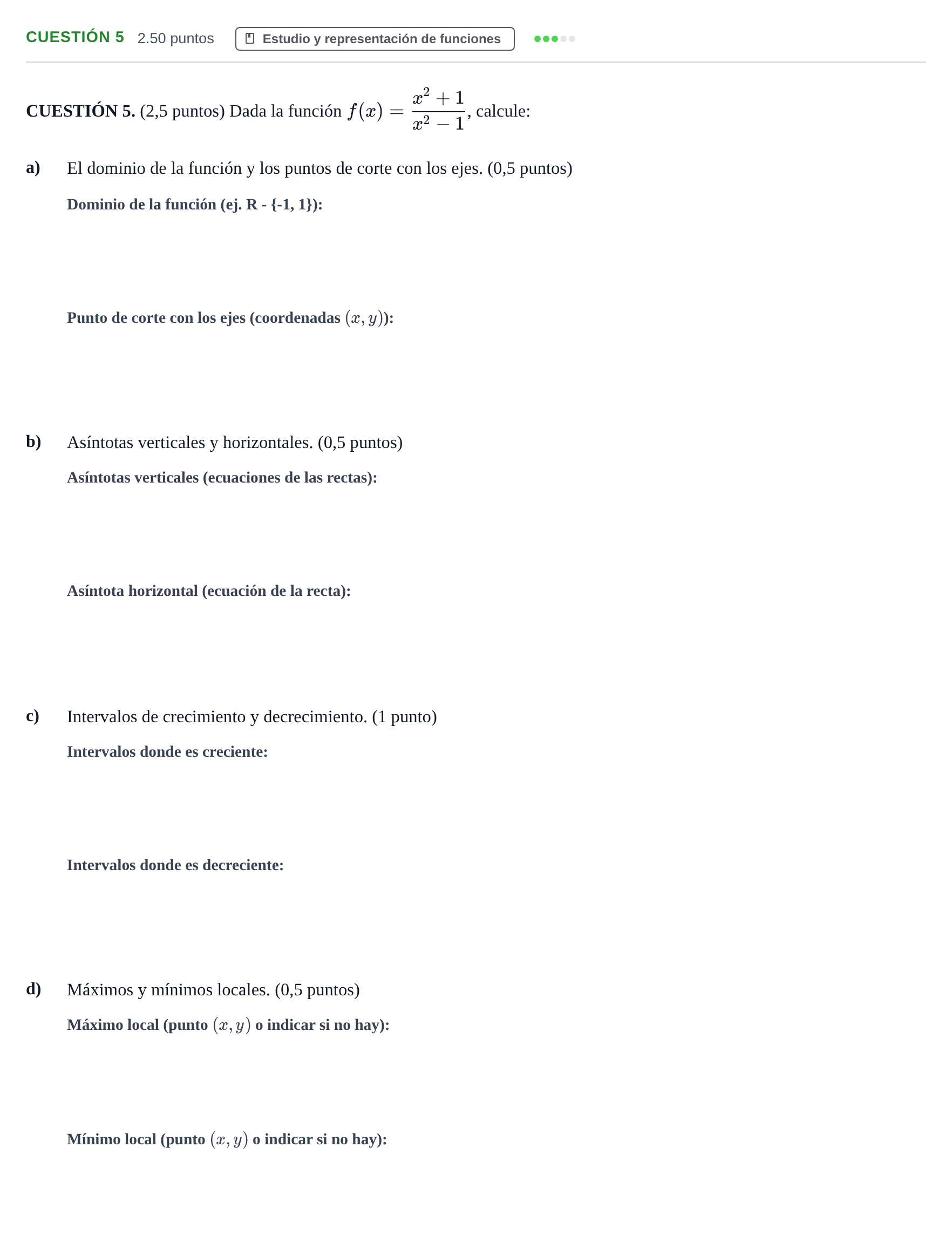 Enunciado: Cuestión 5 · Matemáticas aplicadas a las Ciencias Sociales II PAU Murcia Ordinaria 2024
