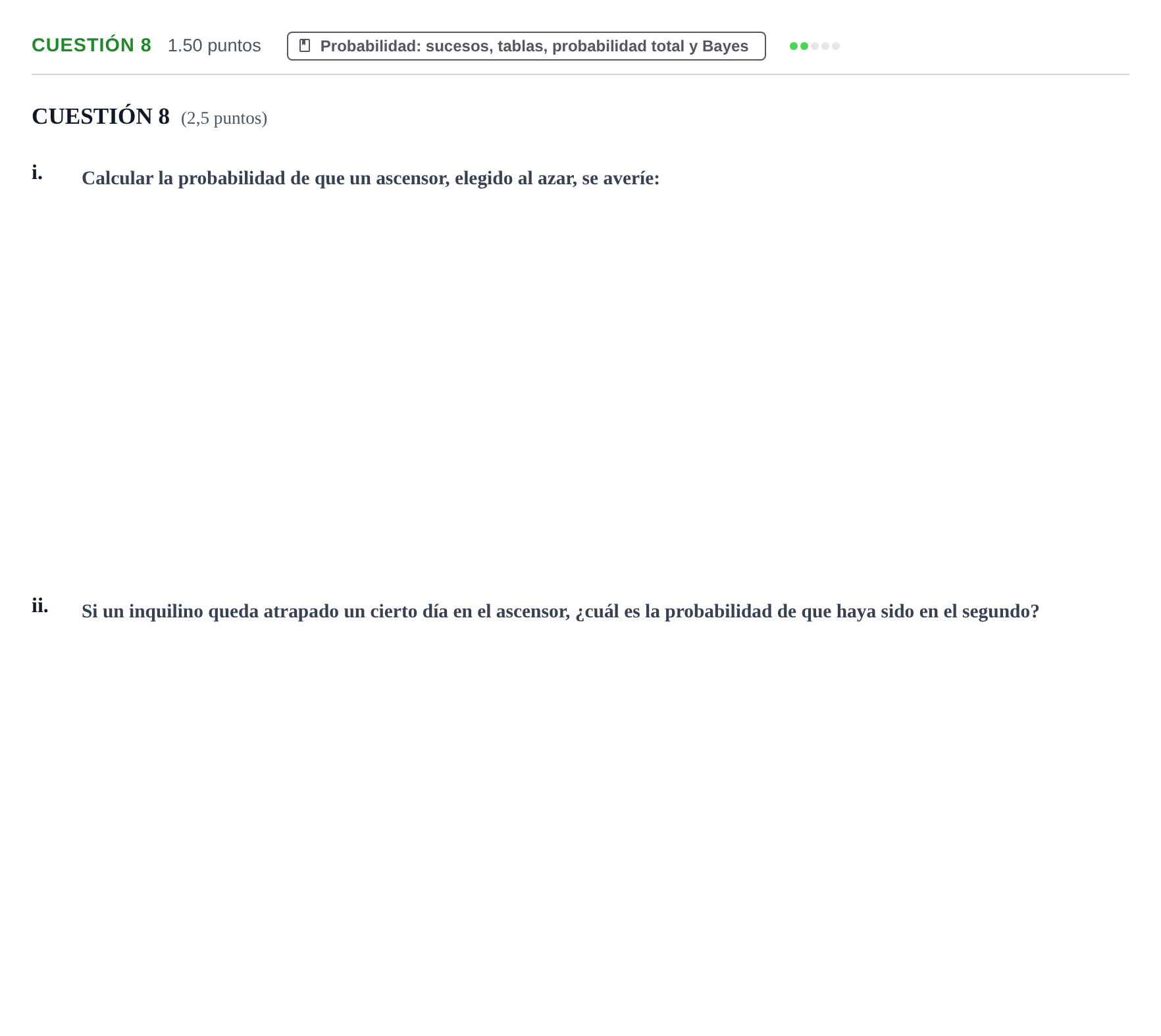 Enunciado: Cuestión 8 - Probabilidad · Matemáticas aplicadas a las Ciencias Sociales II PAU Murcia Ordinaria 2024