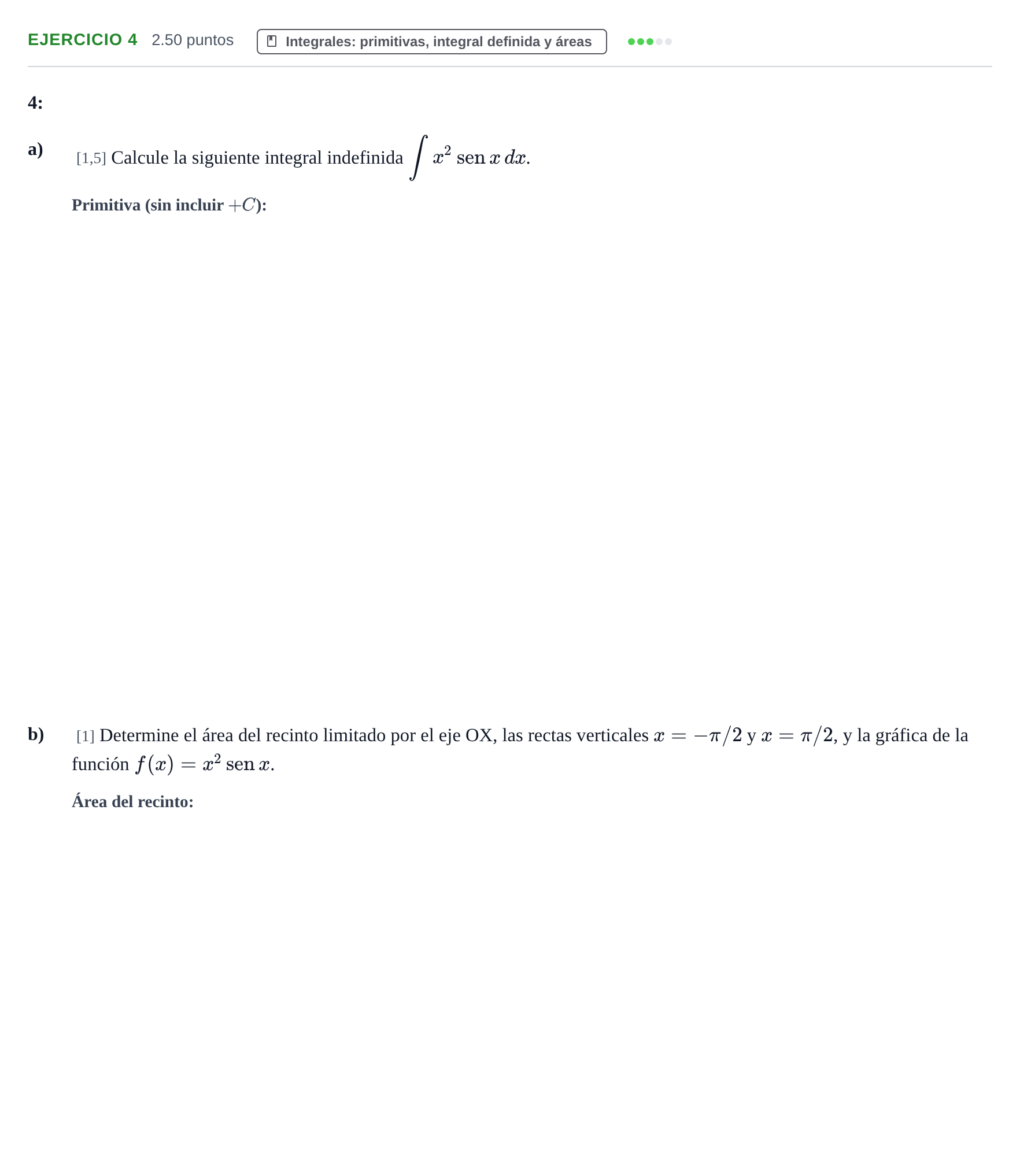 Enunciado: Problema 4 · Matemáticas II PAU Murcia Ordinaria 2024