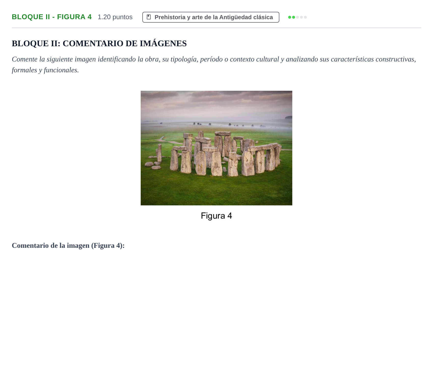 Enunciado: Bloque II - Figura 4 · Fundamentos Artísticos PAU Murcia Extraordinaria 2024