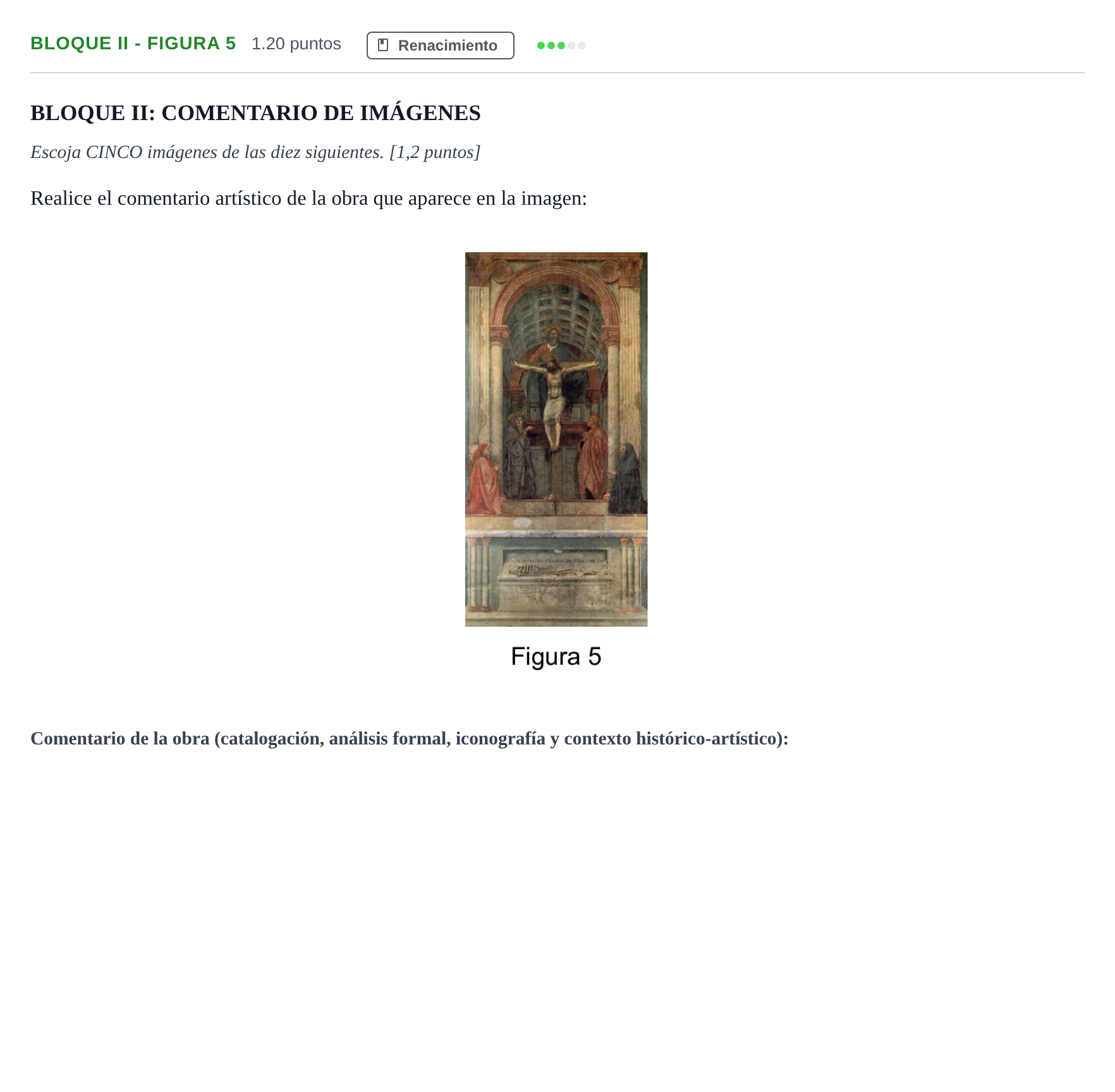 Enunciado: Bloque II - Figura 5 · Fundamentos Artísticos PAU Murcia Extraordinaria 2024