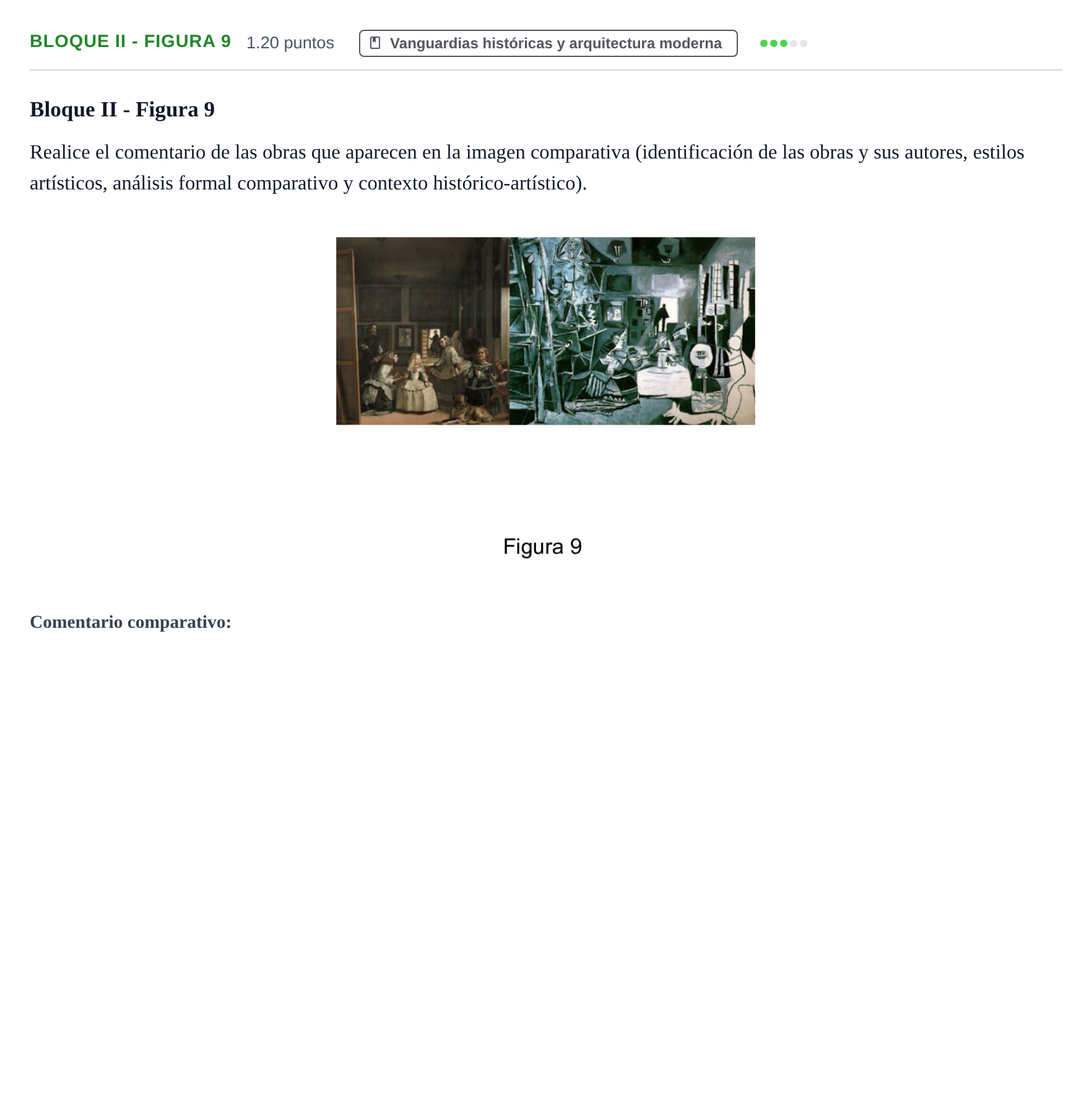 Enunciado: Bloque II - Figura 9 · Fundamentos Artísticos PAU Murcia Extraordinaria 2024