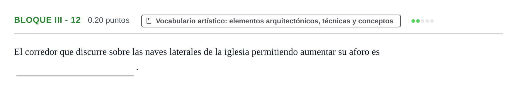 Enunciado: Bloque III - 12 · Fundamentos Artísticos PAU Murcia Extraordinaria 2024