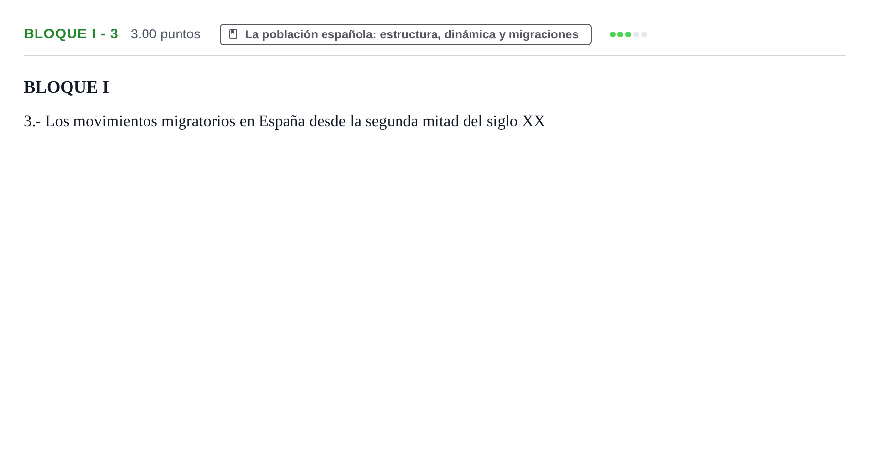 Enunciado: Bloque I - 3 · Geografía PAU Murcia Extraordinaria 2024