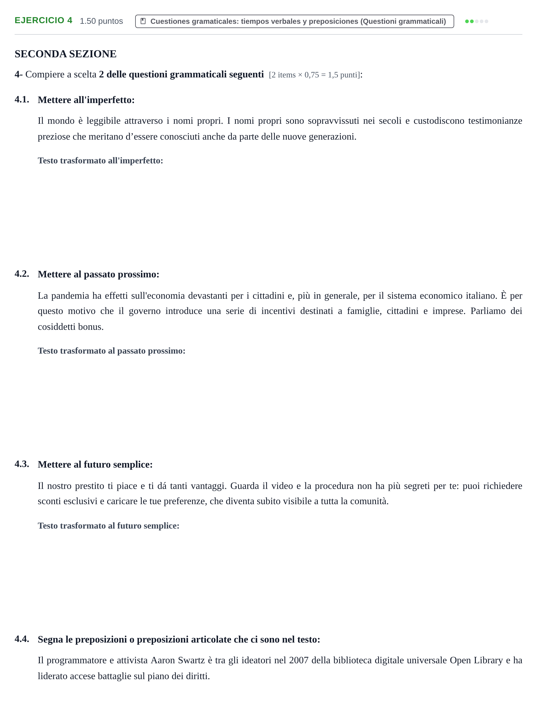 Enunciado: Problema 4 · Italiano PAU Murcia Extraordinaria 2024