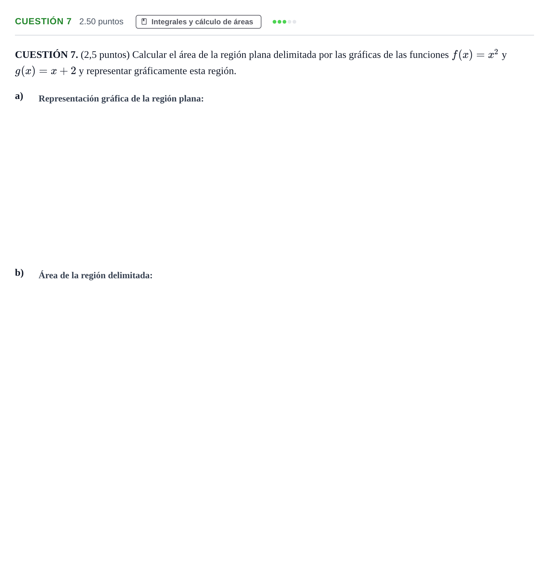 Enunciado: CUESTIÓN 7 · Matemáticas aplicadas a las Ciencias Sociales II PAU Murcia Extraordinaria 2024