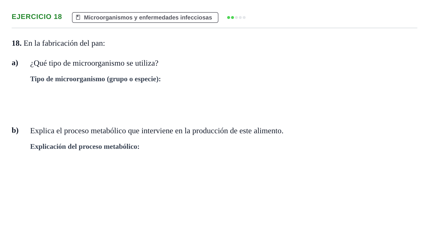 Enunciado: Problema 18 · Biología PAU Navarra Ordinaria 2022