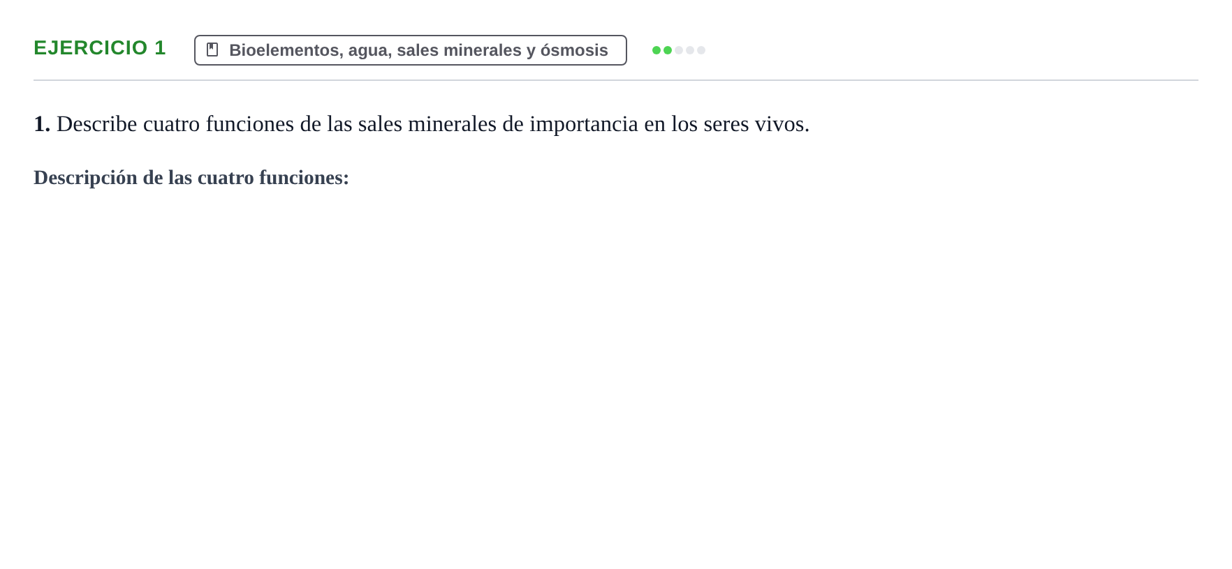 Enunciado: Problema 1 · Biología PAU Navarra Ordinaria 2022