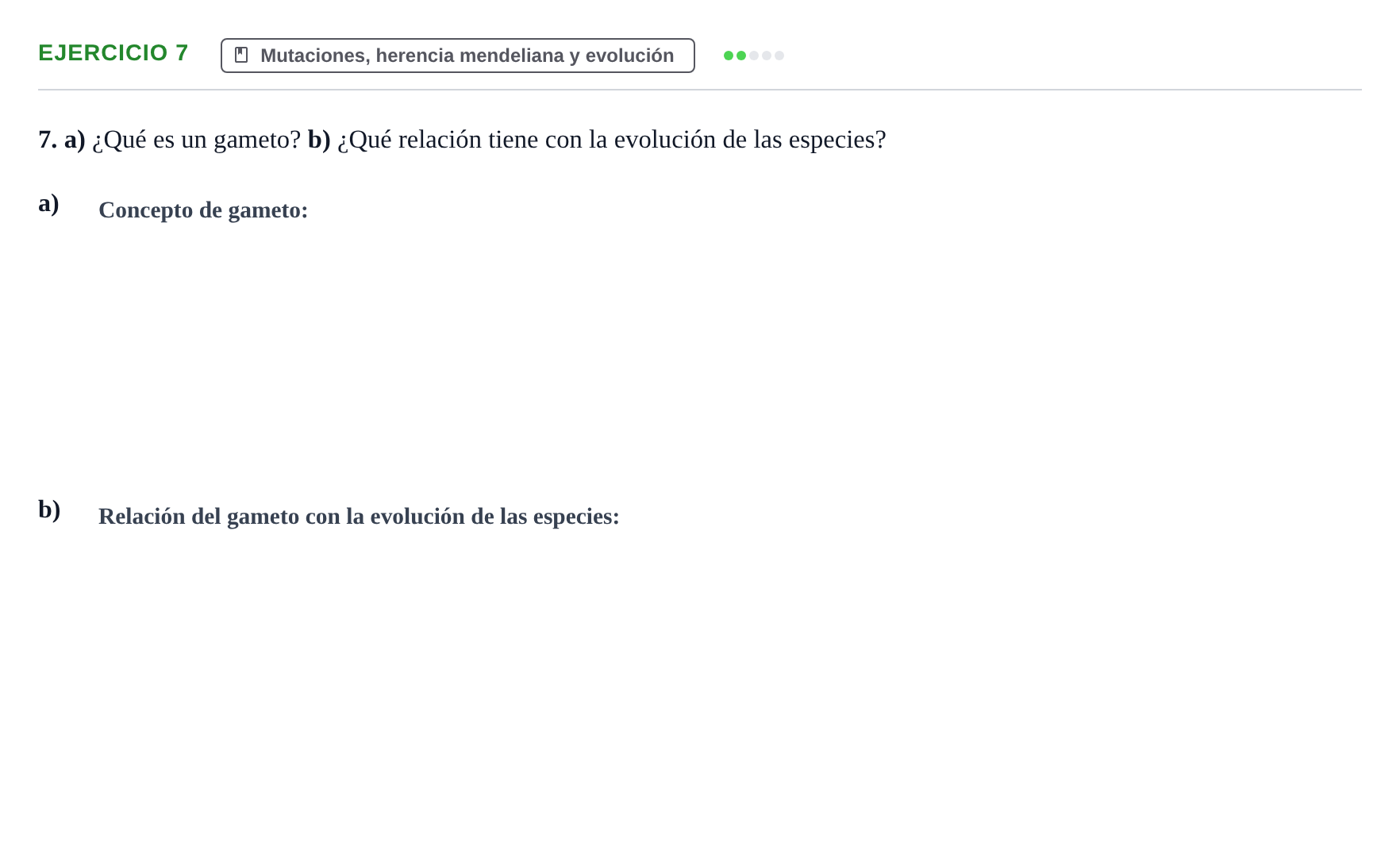 Enunciado: Problema 7 · Biología PAU Navarra Ordinaria 2022