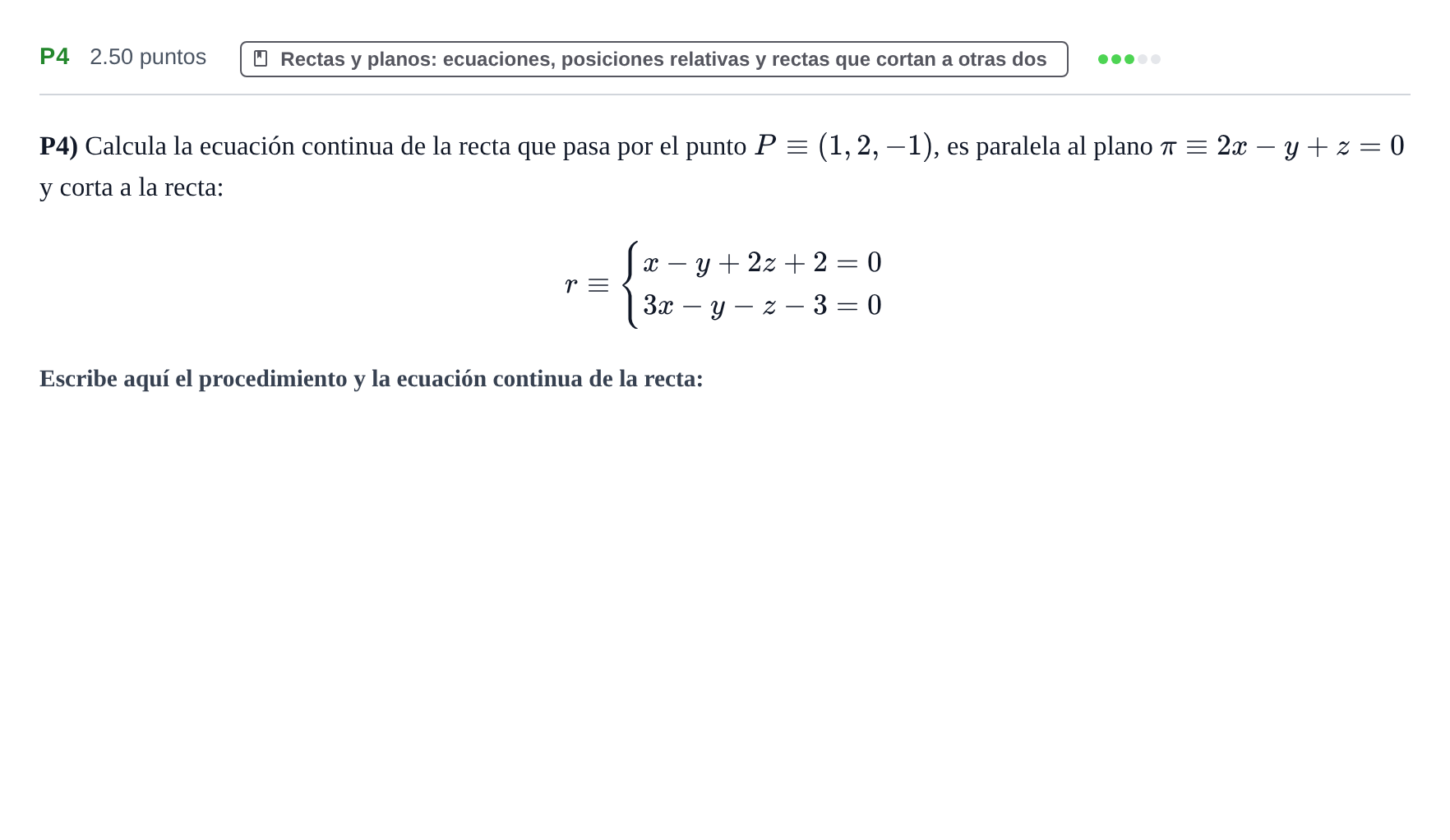 Enunciado: Ejercicio P4 · Matemáticas II PAU Navarra Ordinaria 2022