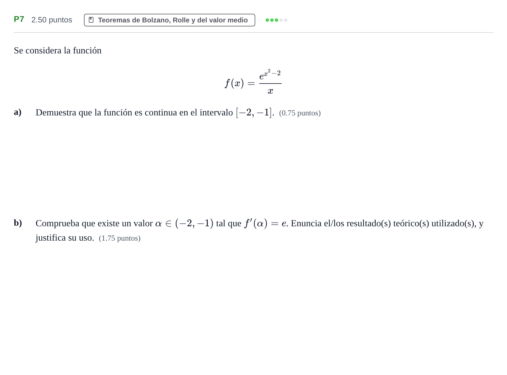 Enunciado: Ejercicio P7 · Matemáticas II PAU Navarra Ordinaria 2022
