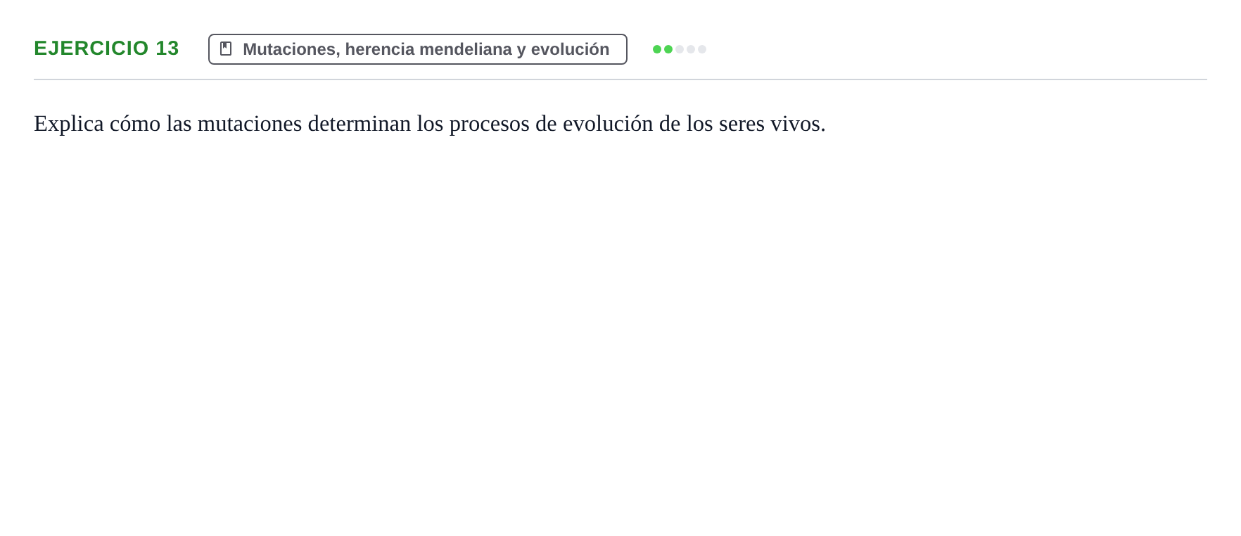 Enunciado: Problema 13 · Biología PAU Navarra Extraordinaria 2022