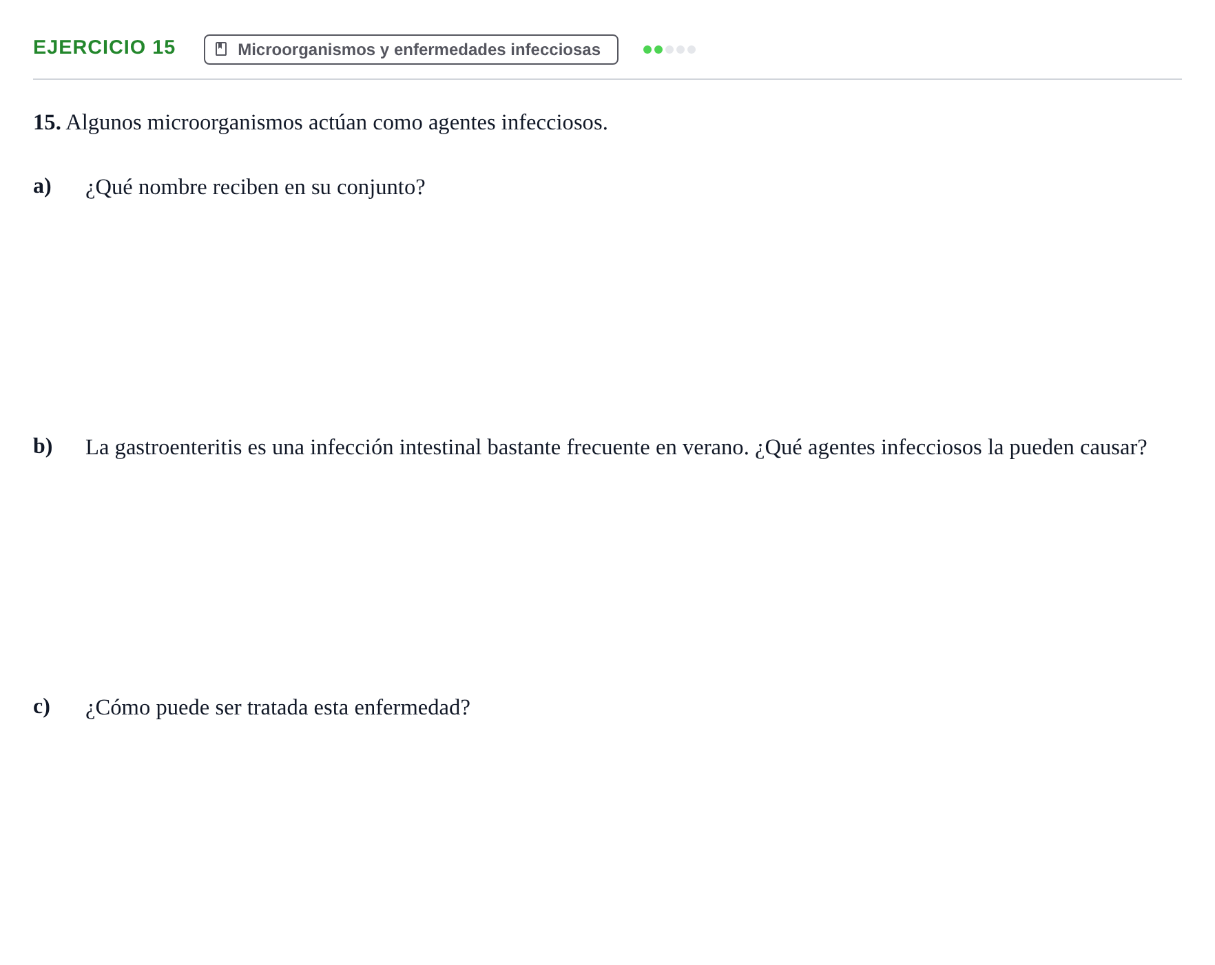 Enunciado: Problema 15 · Biología PAU Navarra Extraordinaria 2022