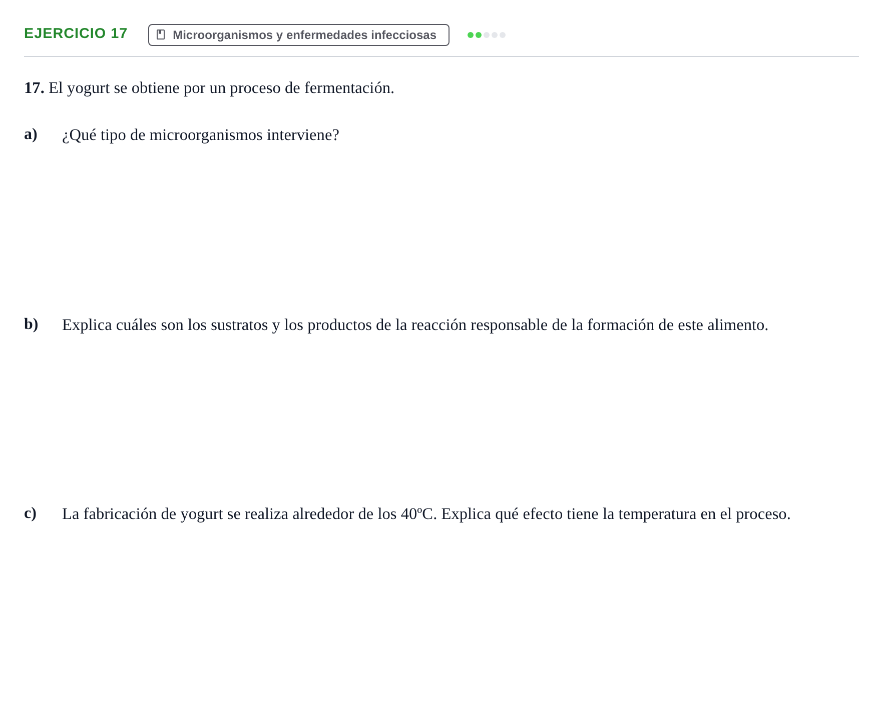 Enunciado: Problema 17 · Biología PAU Navarra Extraordinaria 2022