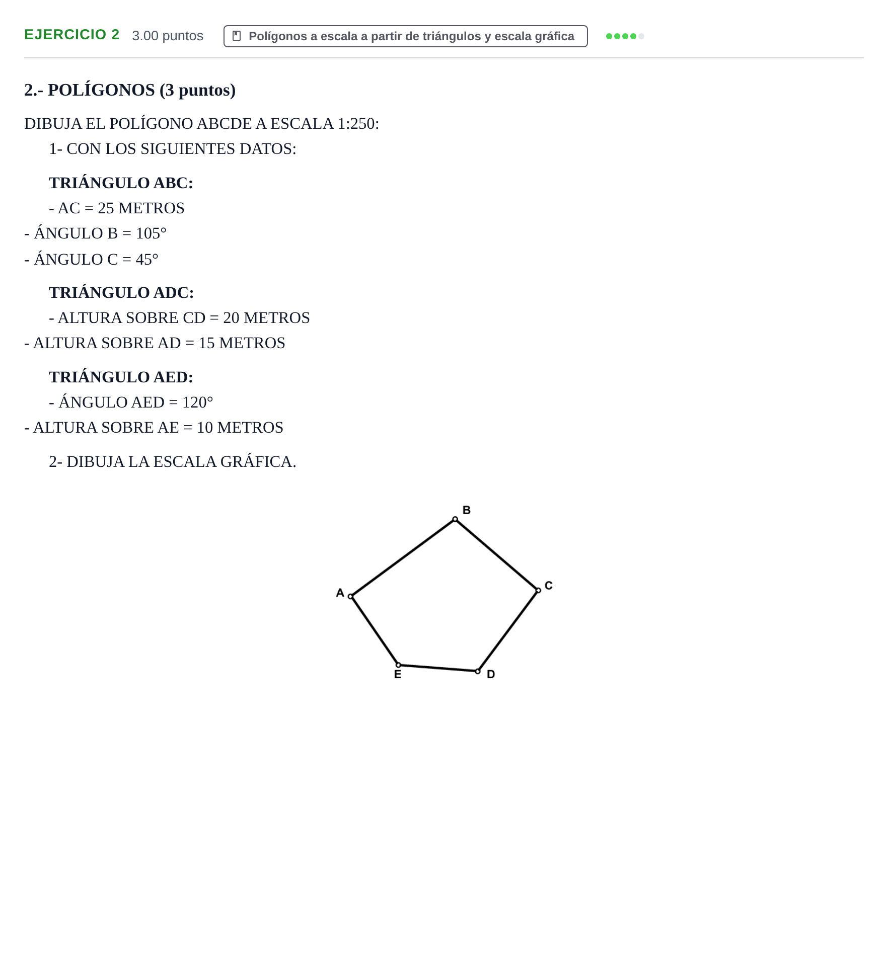 Enunciado: Problema 2 · Dibujo técnico II PAU Navarra Extraordinaria 2022