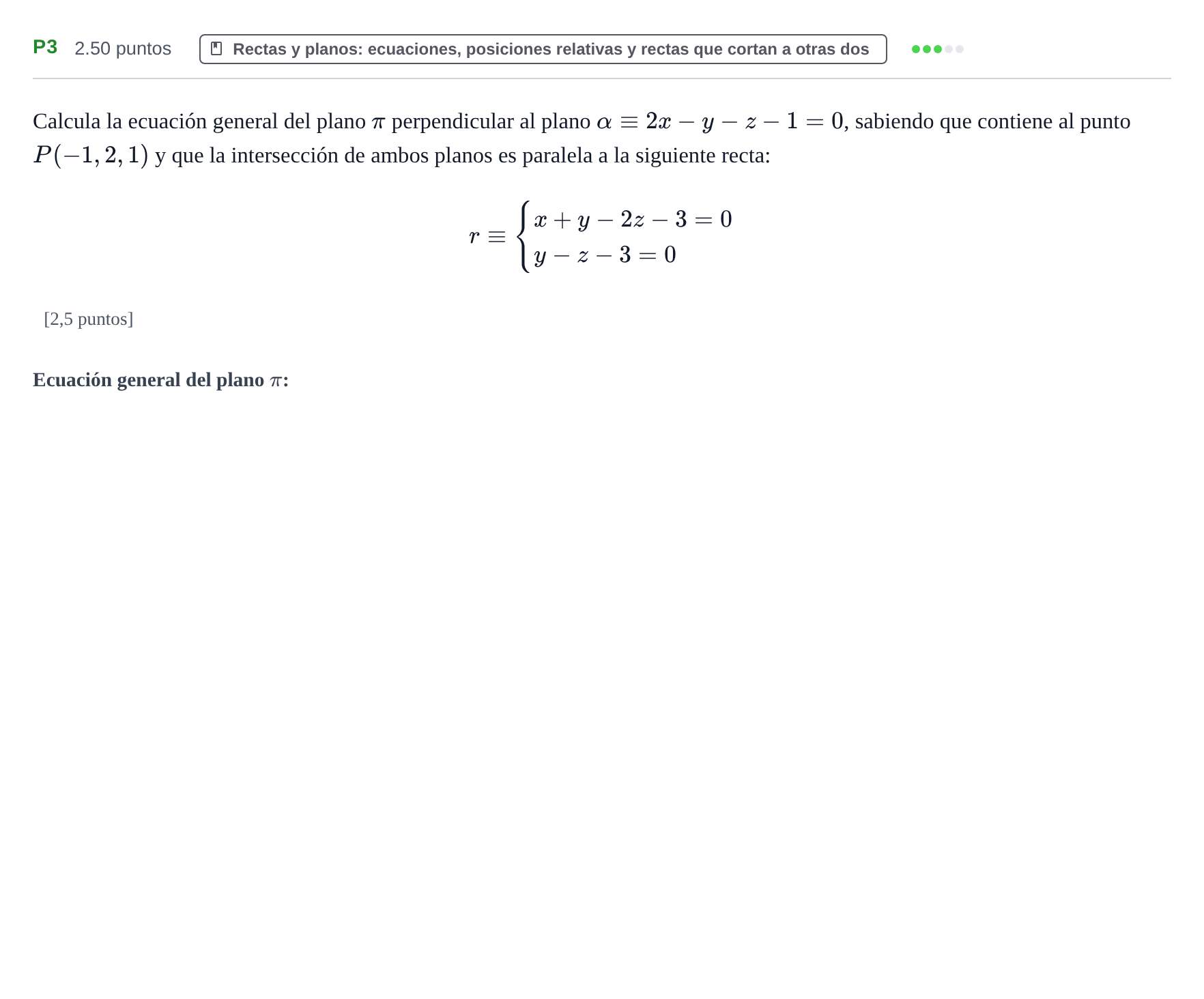 Enunciado: Ejercicio P3 · Matemáticas II PAU Navarra Extraordinaria 2022