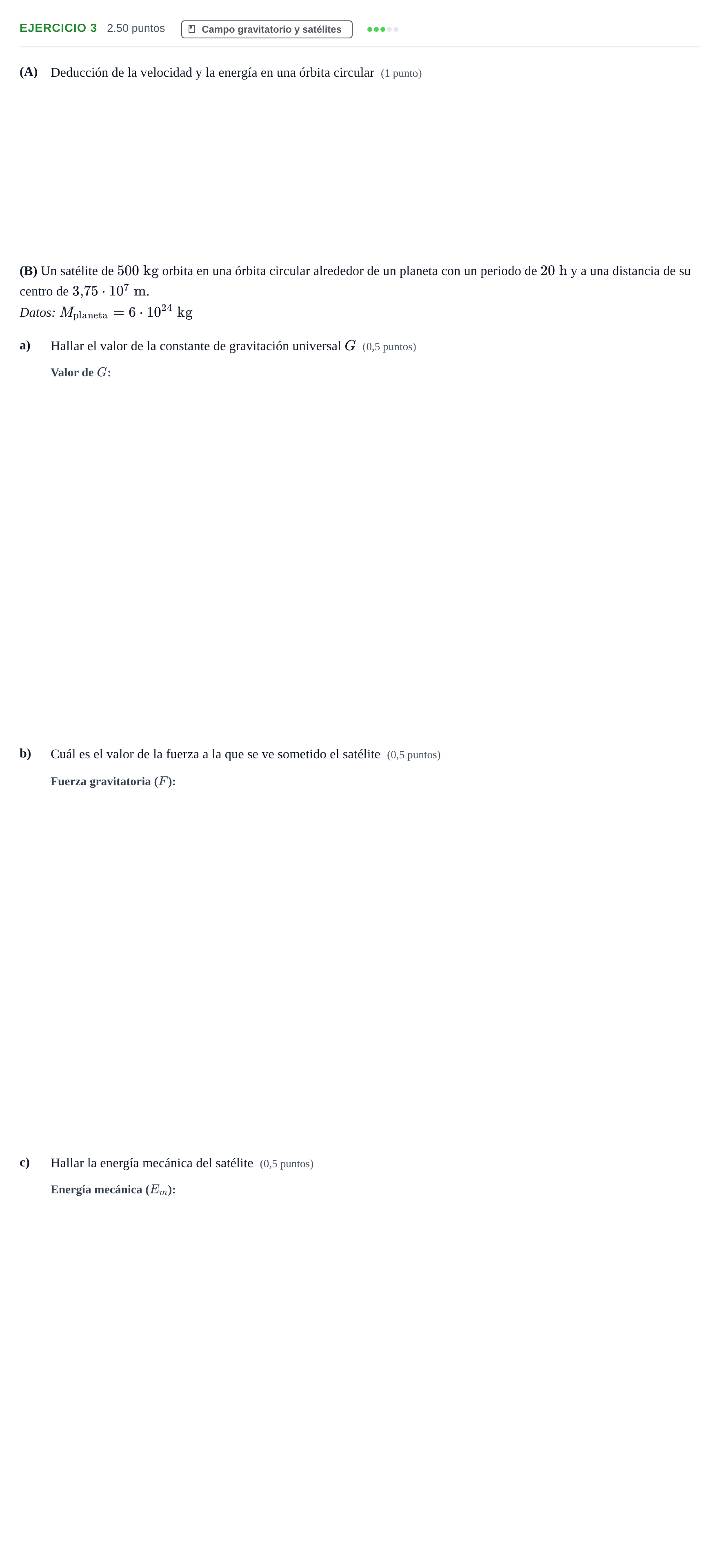 Enunciado: Problema 3 · Física PAU Navarra Ordinaria 2021