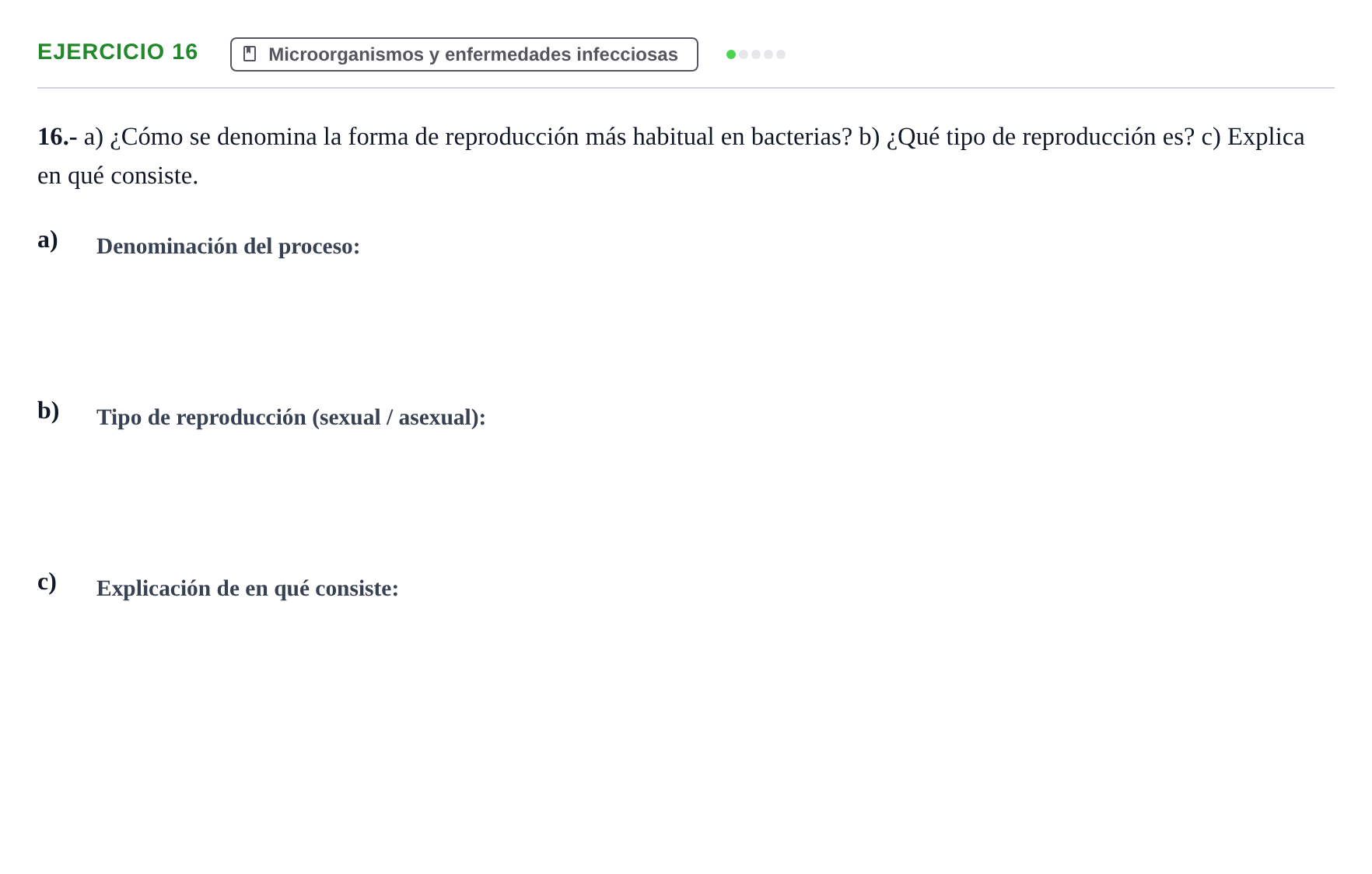Enunciado: Problema 16 · Biología PAU Navarra Ordinaria 2021