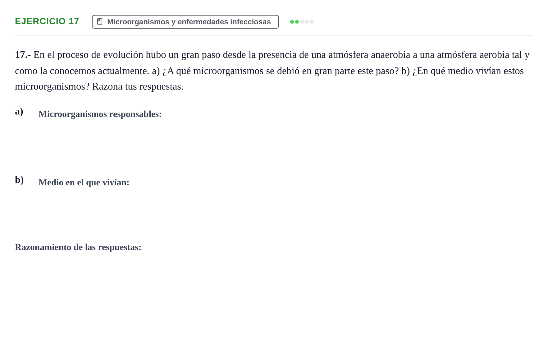 Enunciado: Problema 17 · Biología PAU Navarra Ordinaria 2021